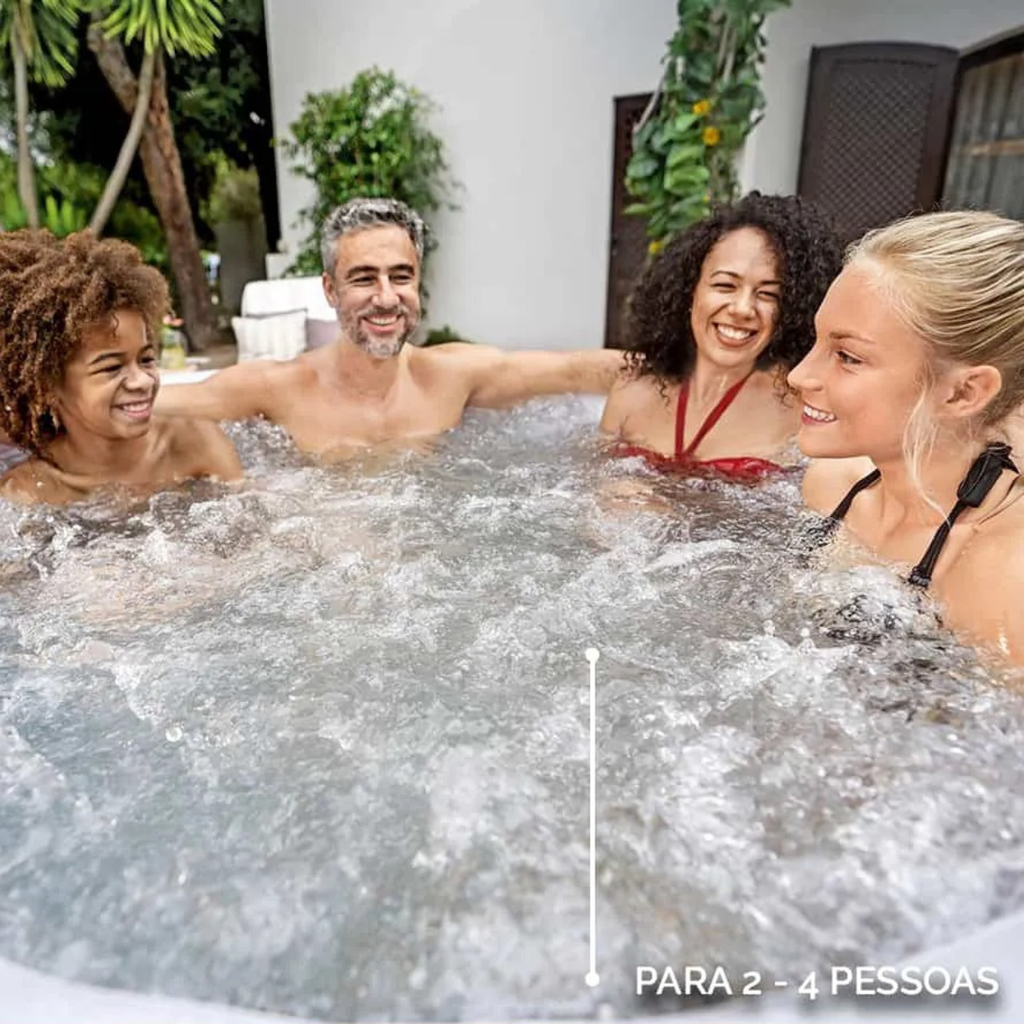 Banheira Ofurô Spa Inflável 669L + Bomba Filtrante Aquecedora