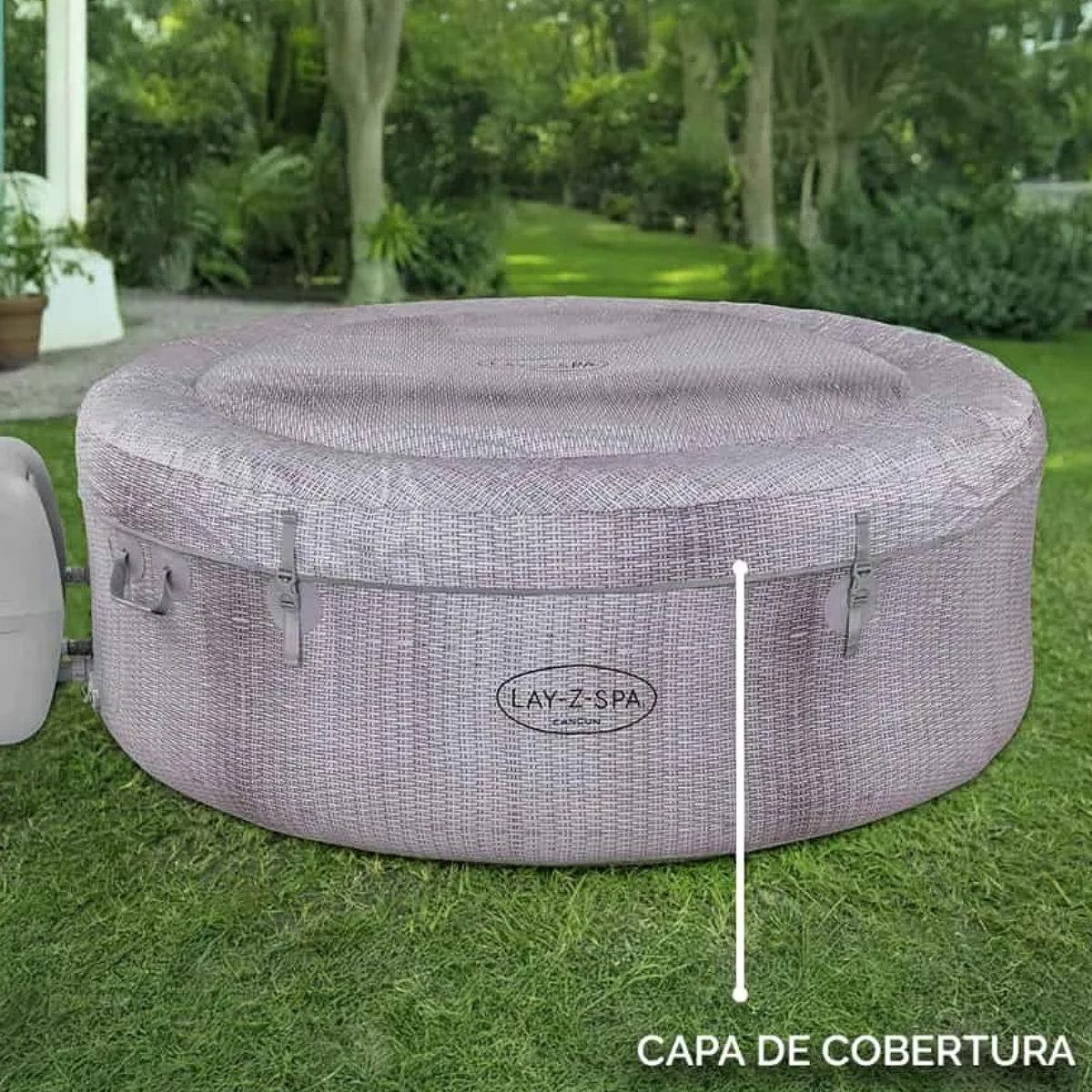 Banheira Ofurô Spa Inflável 669L + Bomba Filtrante Aquecedora