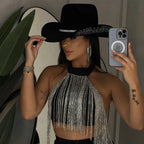 Chapéu De Strass Country/rodeio/pecuária/boideira/ana Castel