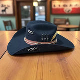 Chapeu 3 Cravos Americano Preto